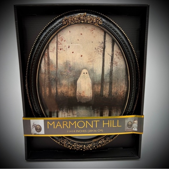 Marmont Hill Ghost Framed Wall Art HALLOWEEN Decor Spooky 11x14 - Picture 5 of 7